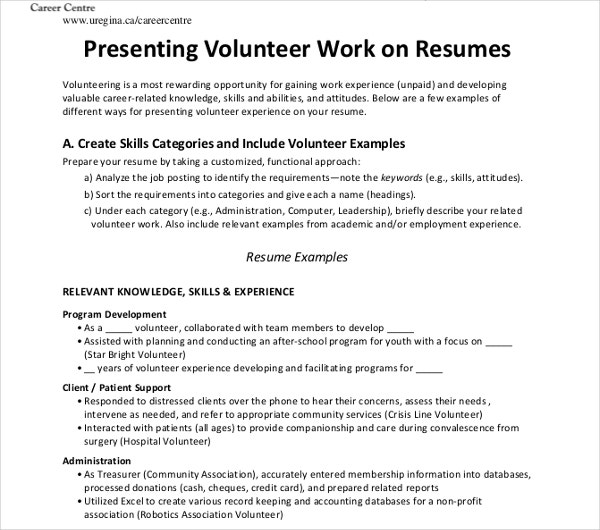 Free printable resume