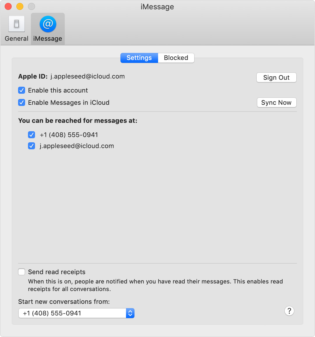Apple imessage sign in